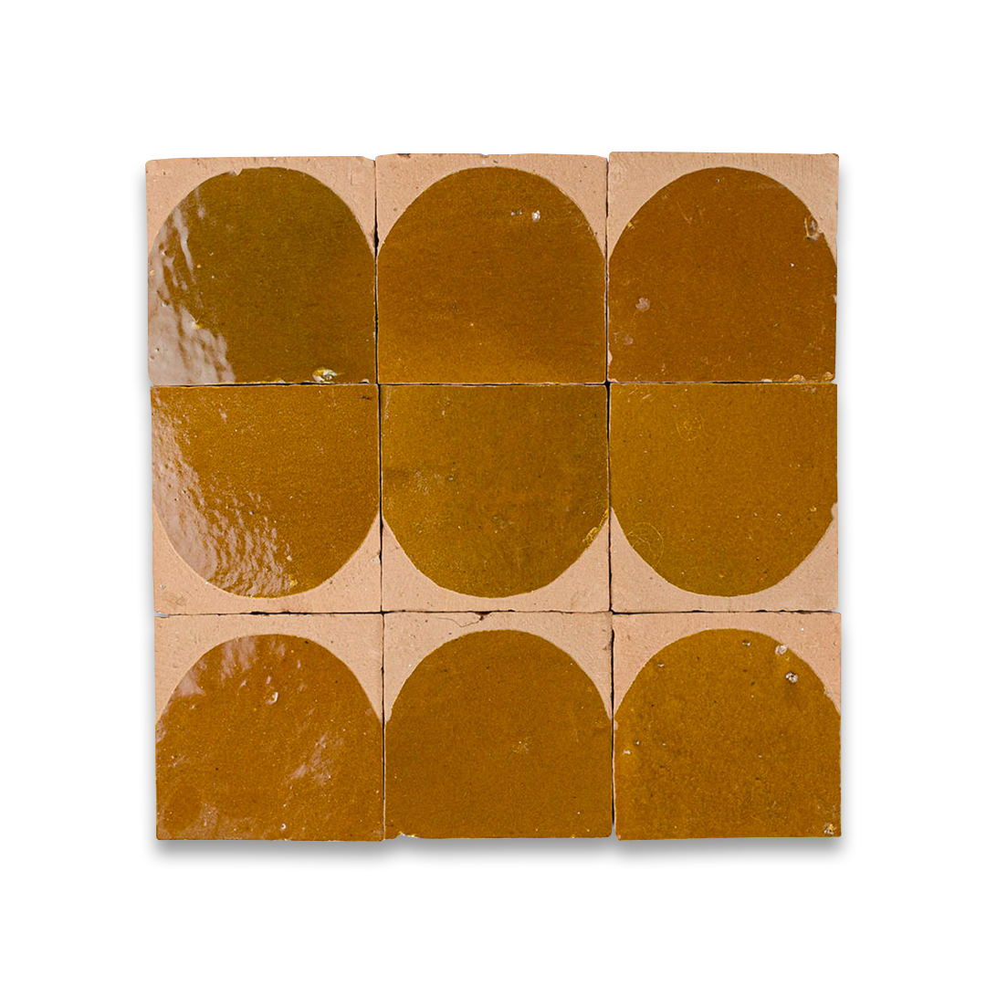 Amber Arch Terracotta Zellige