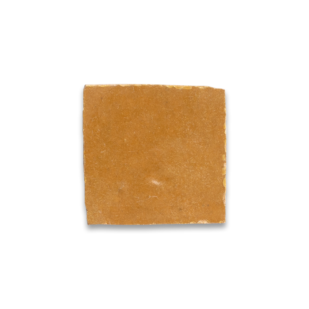 Square piece of brown paper on a white background