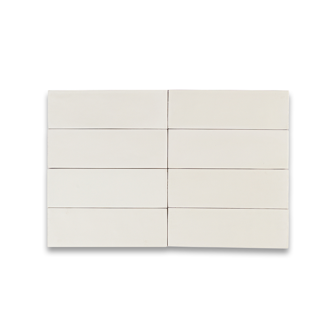 White porcelain bathroom tiles in symmetrical grid against black background, ideal for backsplash, flooring, or shower design