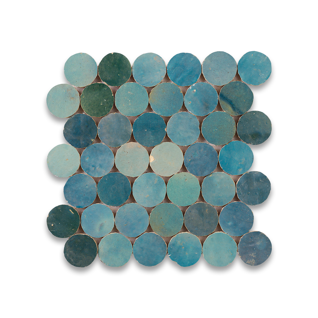 Zellige tile designs in classic Moroccan style