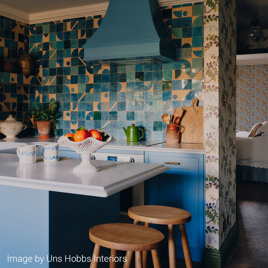 Blue Jean Patterned Zellige