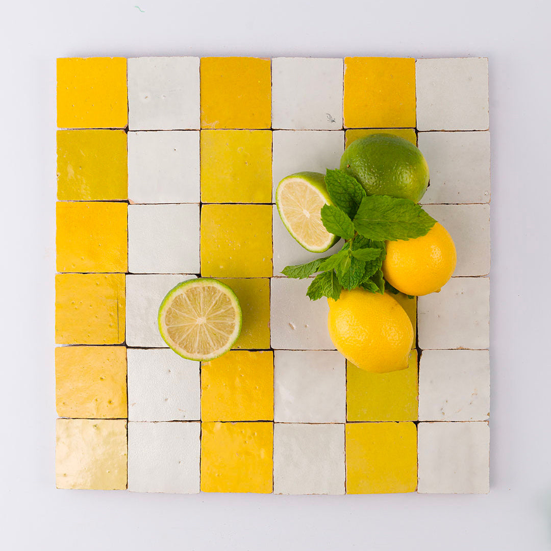 Citron Stripes Zellige