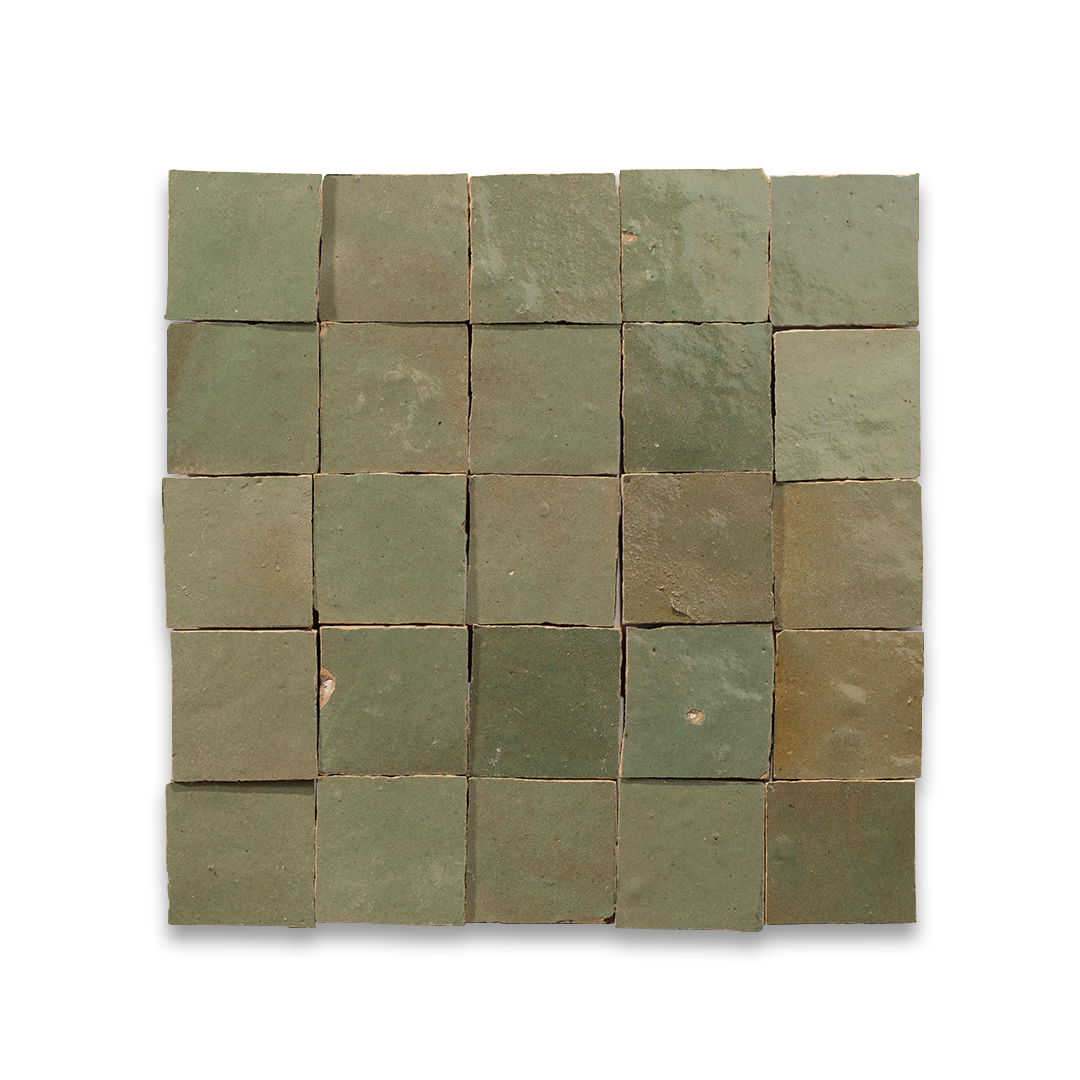 Square tiles in a grid pattern on a white background