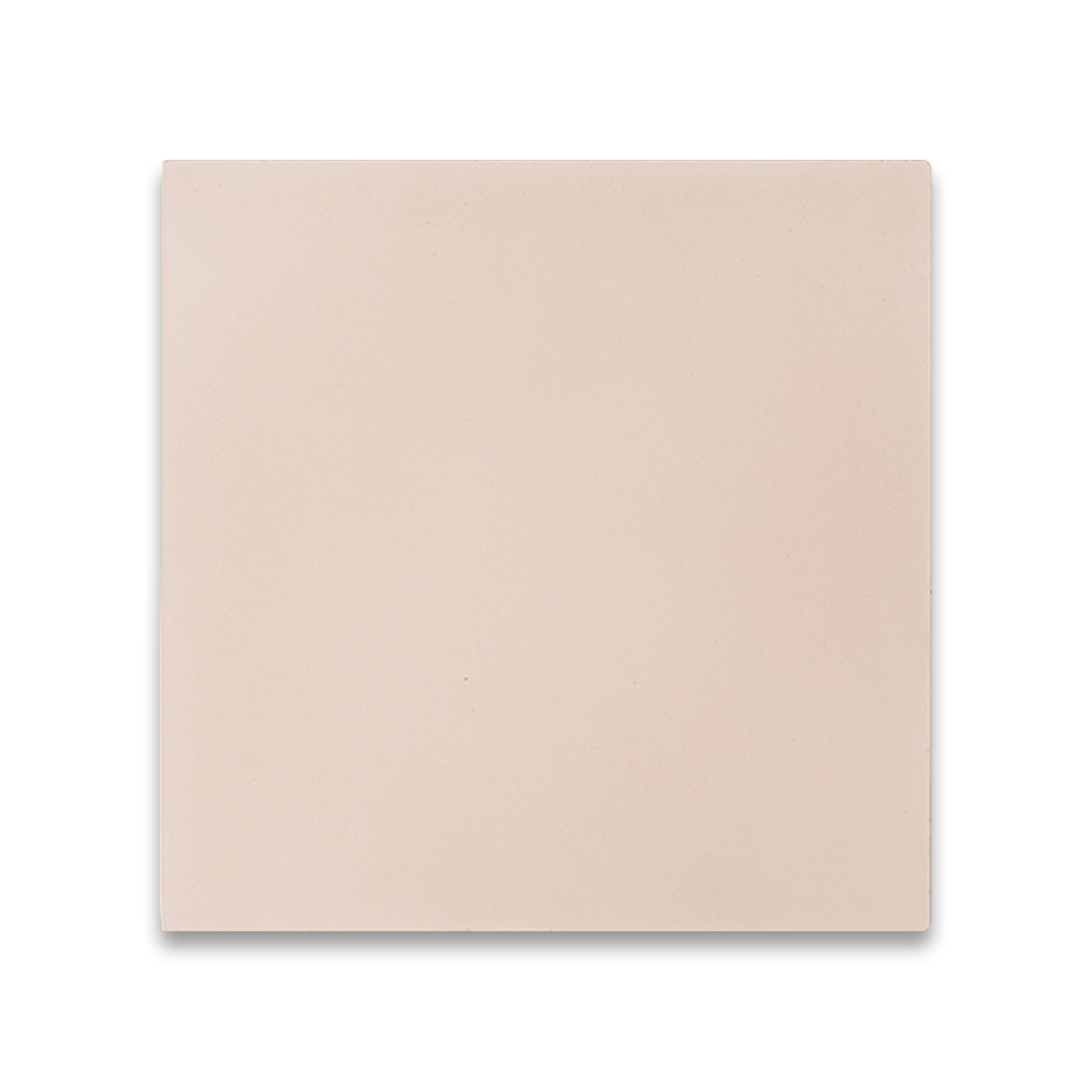 Egg Shell cement tile featuring a soft off-white beige tone with a smooth matte finish, minimalist solid color design ideal for modern flooring, wall cladding, and interior décor applications.