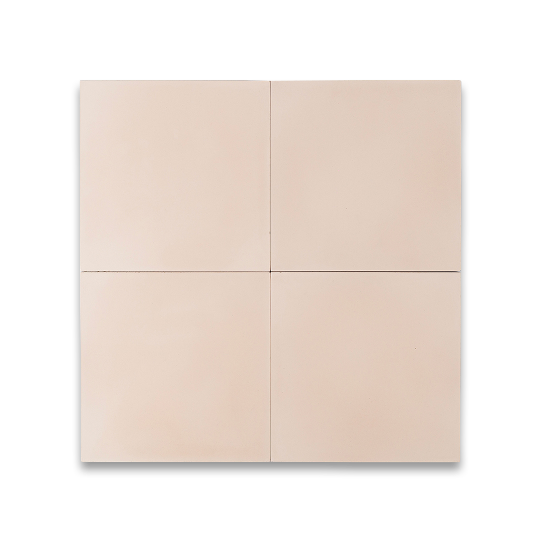 Egg Shell cement tile featuring a soft off-white beige tone with a smooth matte finish, minimalist solid color design ideal for modern flooring, wall cladding, and interior décor applications.
