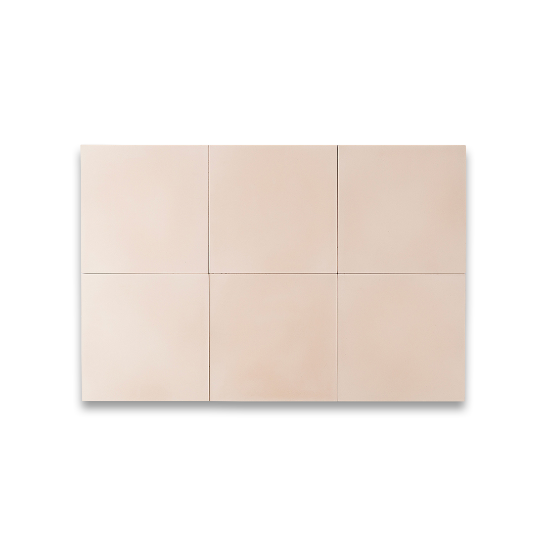 Egg Shell cement tile featuring a soft off-white beige tone with a smooth matte finish, minimalist solid color design ideal for modern flooring, wall cladding, and interior décor applications.