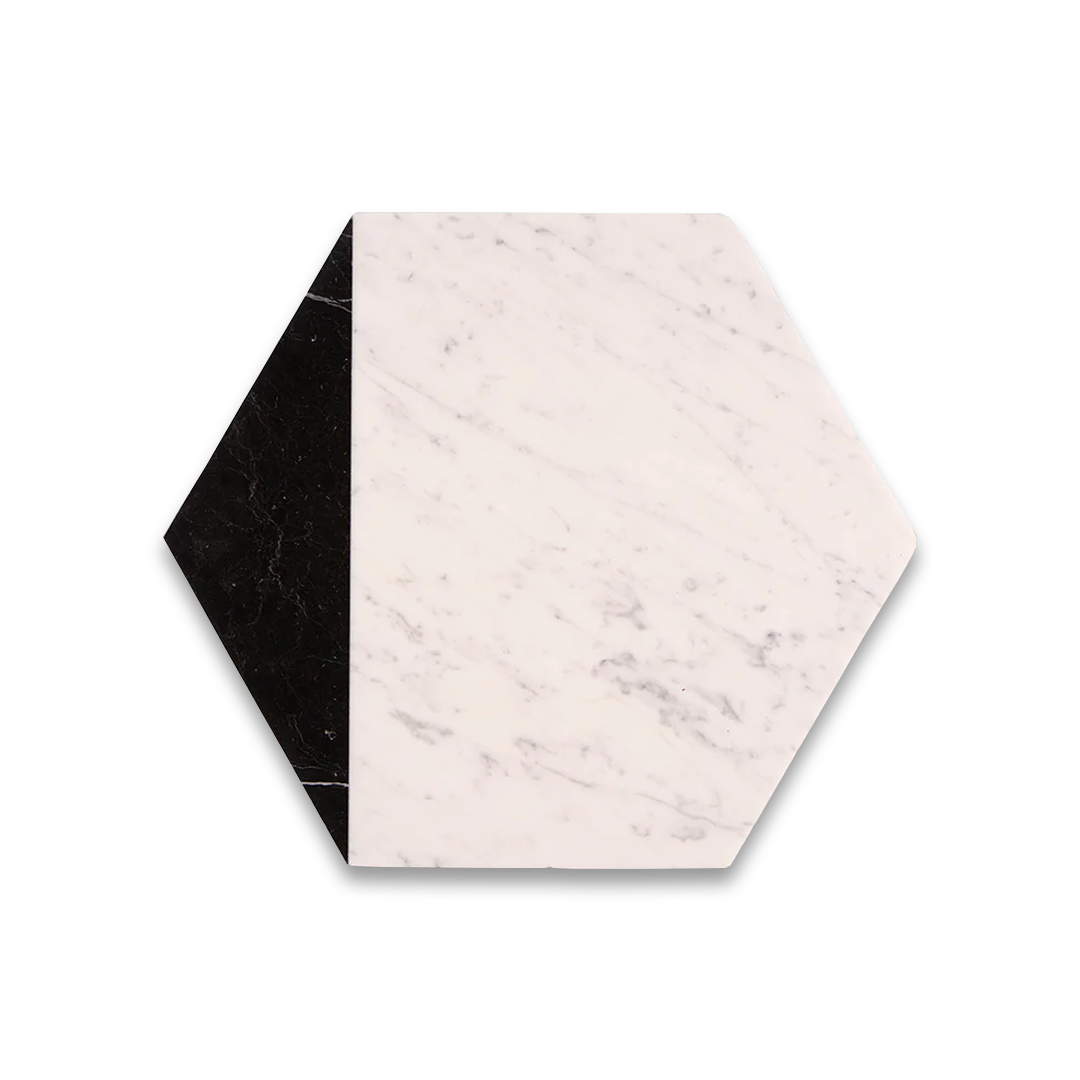 Hex Black Caret Marble