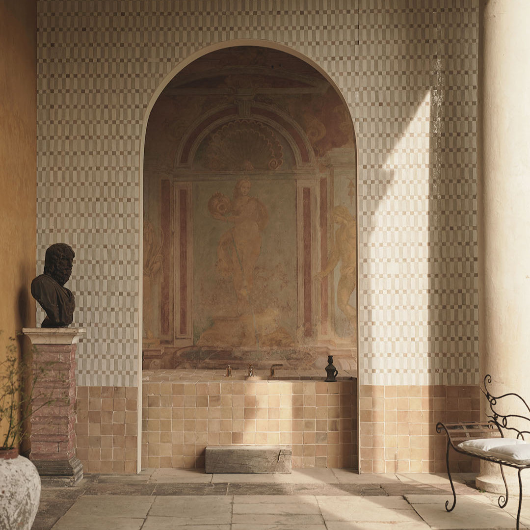 Marrakesh Stripes in Travertine