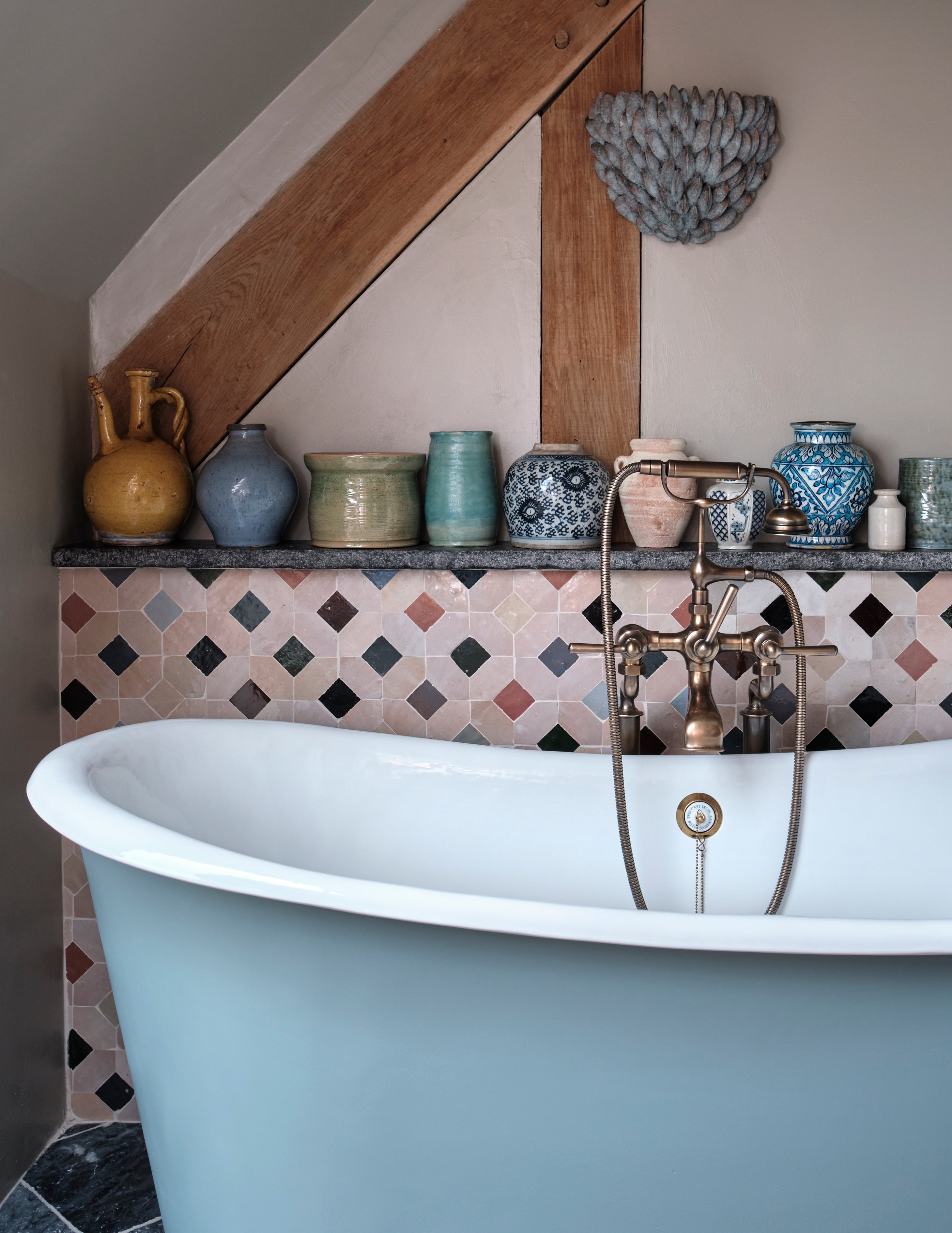 Colorful Mosaic Zellige