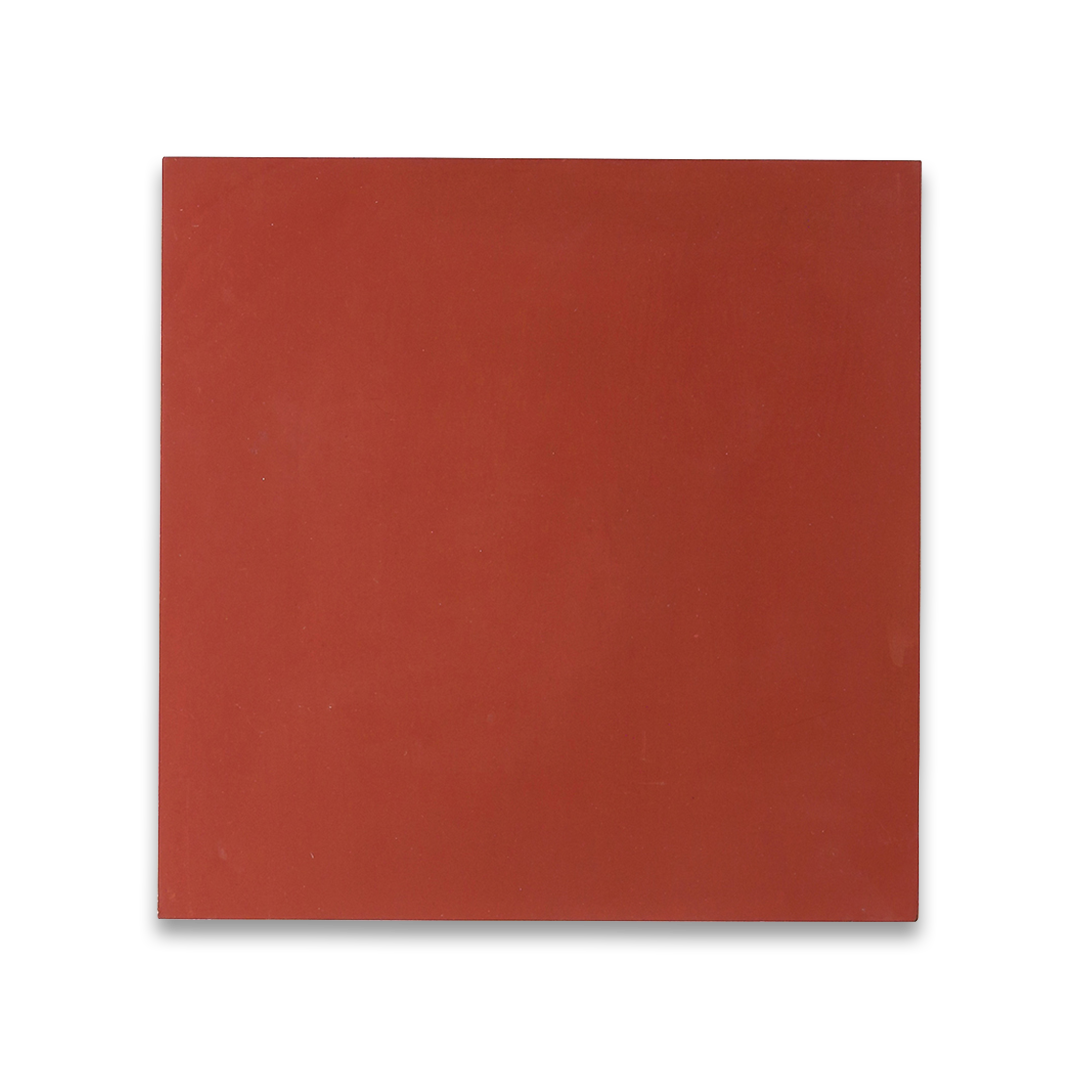 Cement tile featuring a solid terracotta red color with a smooth matte finish, handcrafted surface, ideal for rustic, Mediterranean, or contemporary interior flooring and wall décor applications.