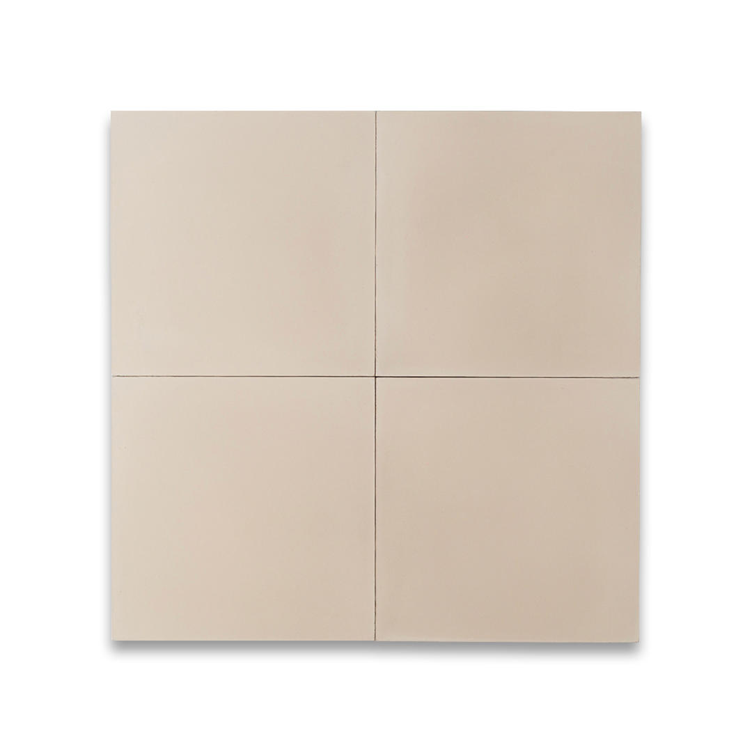 Matte beige tile with a smooth, uniform surface and soft neutral tone, ideal for minimalist interiors, modern wall cladding, or contemporary floor designs.