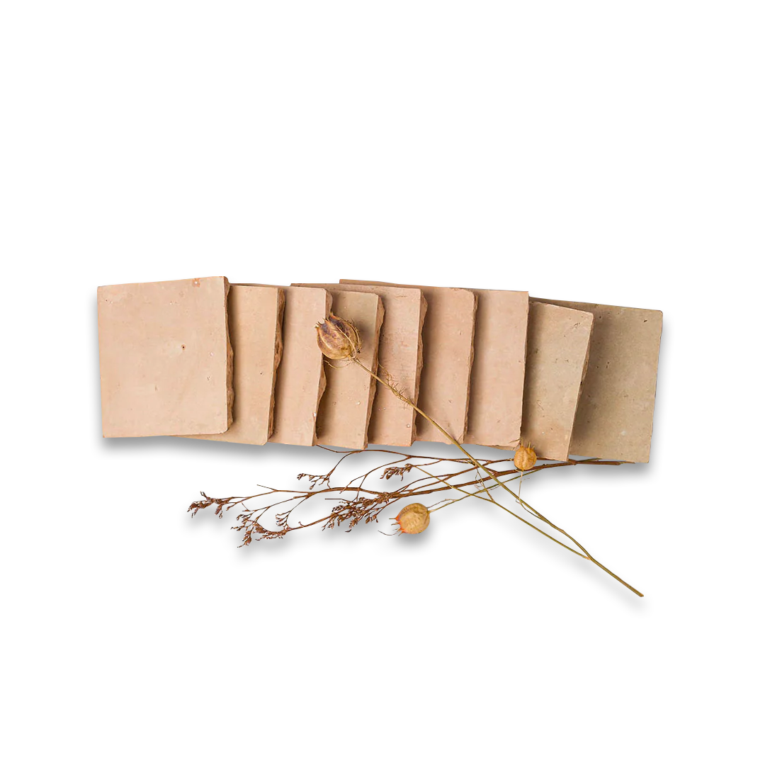 Wooden wall shelf with dried flowers on a white background