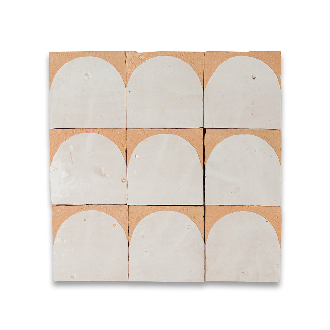 ヨーロッパタイルアート White Arch Terracotta Zellige