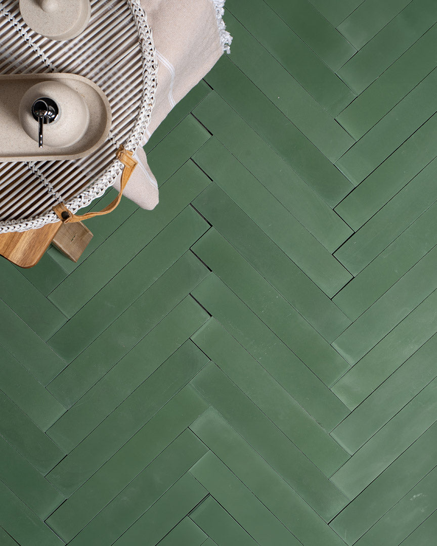 Creating European-Inspired Interiors with Herringbone Tile