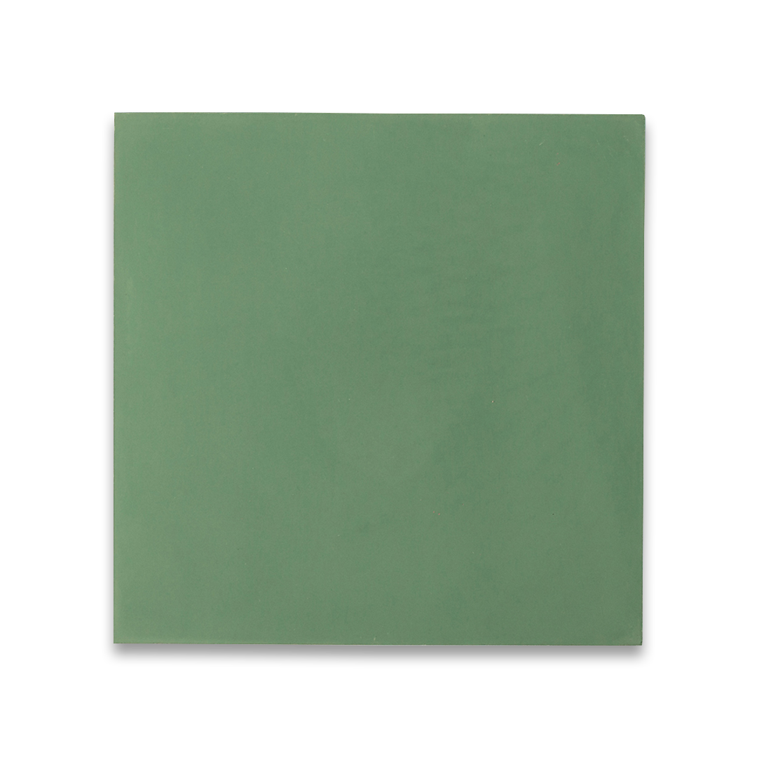 A solid olive green color with a smooth matte finish, ideal for modern, minimalist, or Scandinavian interior flooring, wall cladding, and decorative surface applications.