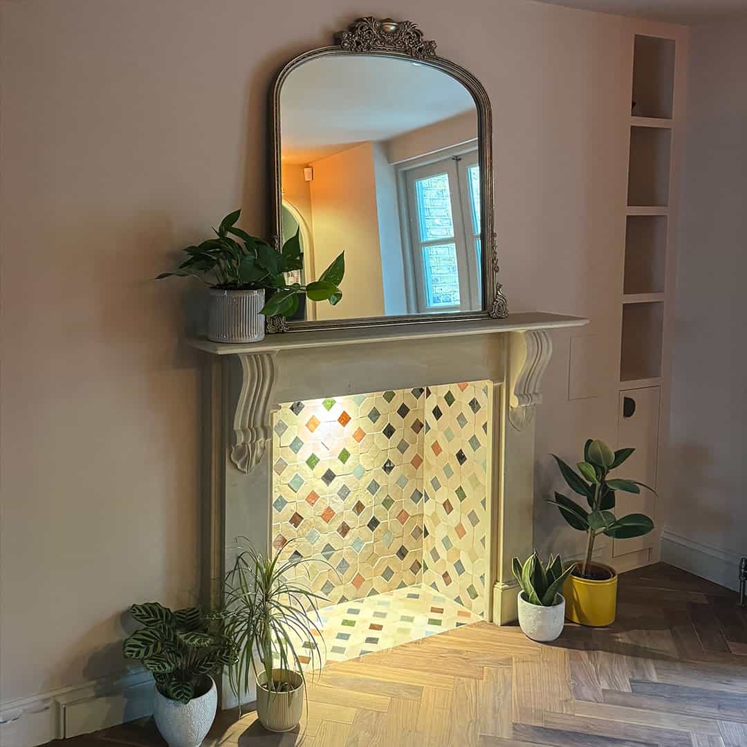 Colourful Mosaic Zellige - Fireplace