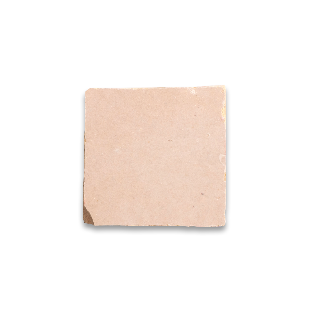 Square piece of beige paper on a white background