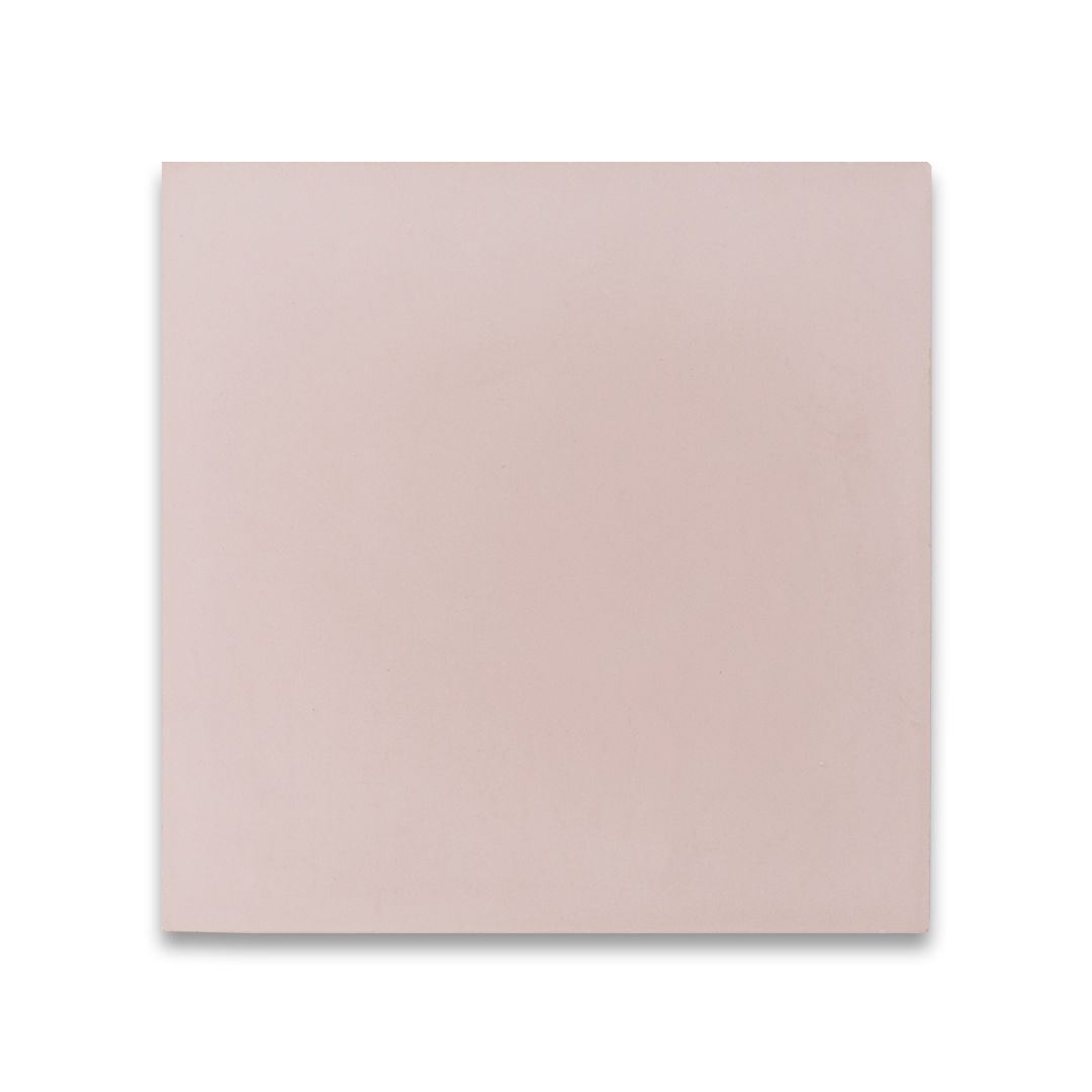 Dirty Pink cement tile featuring a soft muted blush tone with a smooth matte finish, minimalist solid color design ideal for modern, Scandinavian, or bohemian interior flooring and wall décor applications.