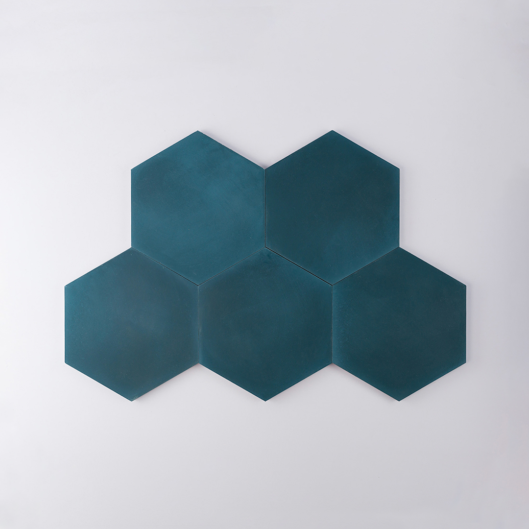 Navy Blue Hexagon