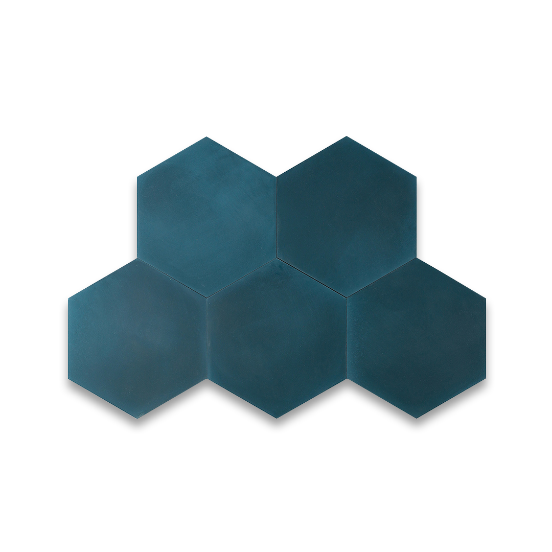 Navy Blue Hexagon