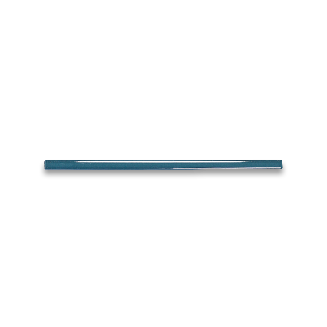 Blue metal rod on a white background