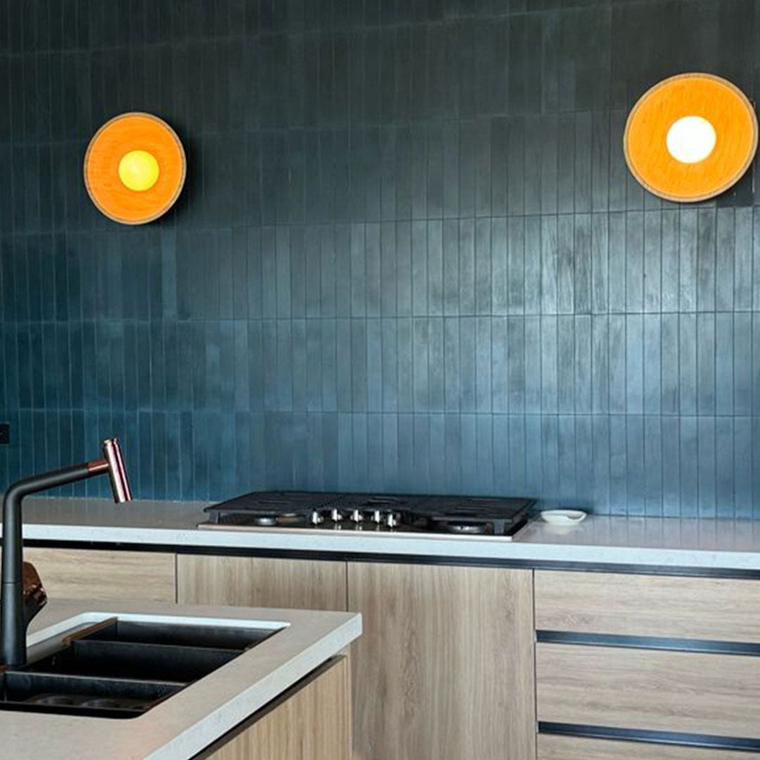 Cement tile featuring elongated rectangular strips in deep teal blue arranged in a herringbone pattern, matte finish, ideal for modern, coastal, or contemporary interior flooring and wall décor applications.