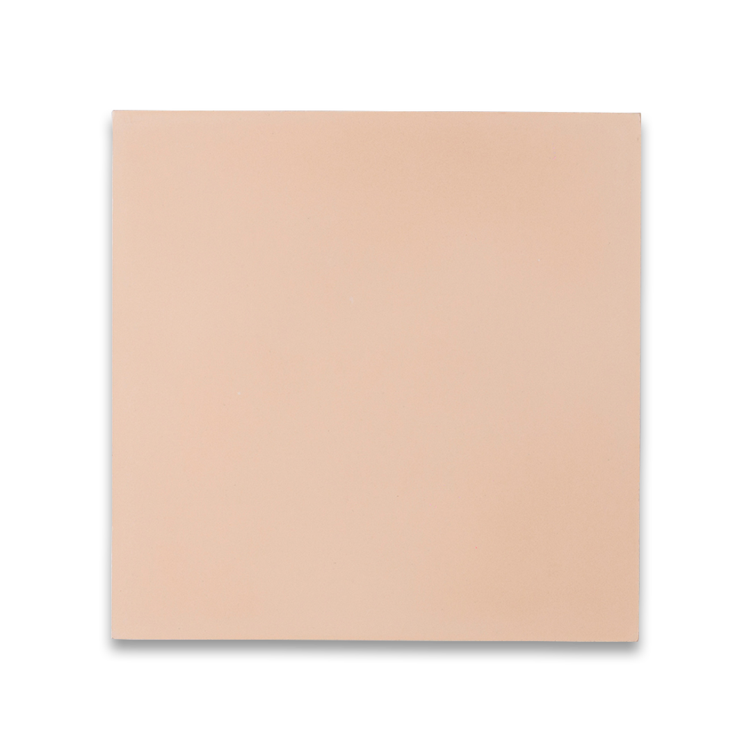 Blush Sandstone cement tile featuring a smooth matte surface in warm peach-beige tone, minimalist solid color design ideal for modern flooring, wall cladding, and interior décor applications.