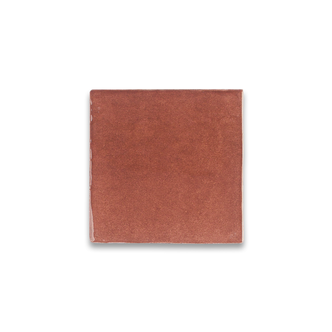 Square brown fabric swatch on a white background