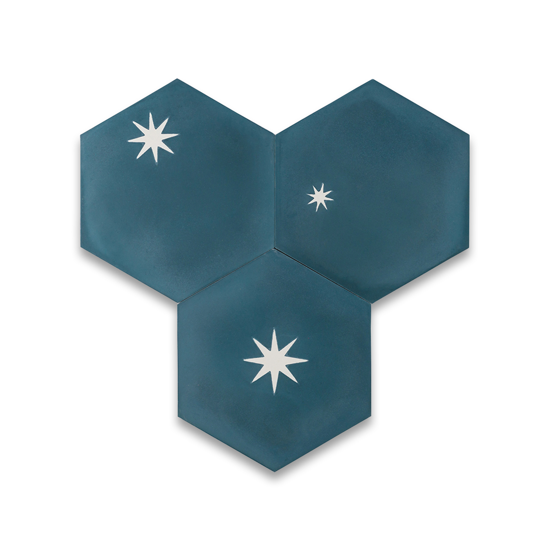 Starry Night Navy Blue