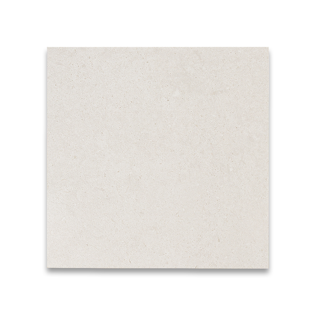 Square piece of light gray fabric on a white background
