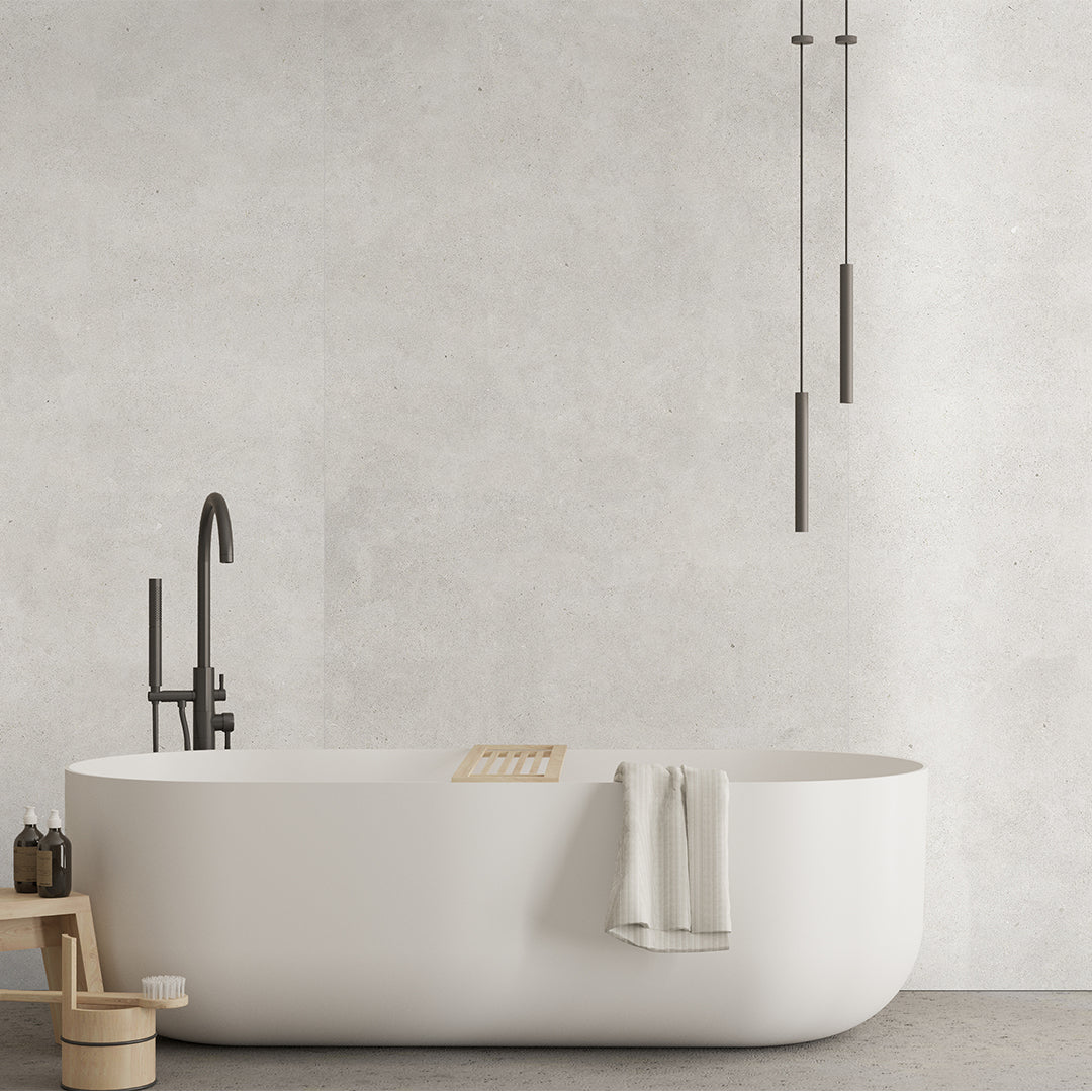ストラータ ホワイト　S Strata Stone Mineral White — Porcelain Tile | Otto Tiles