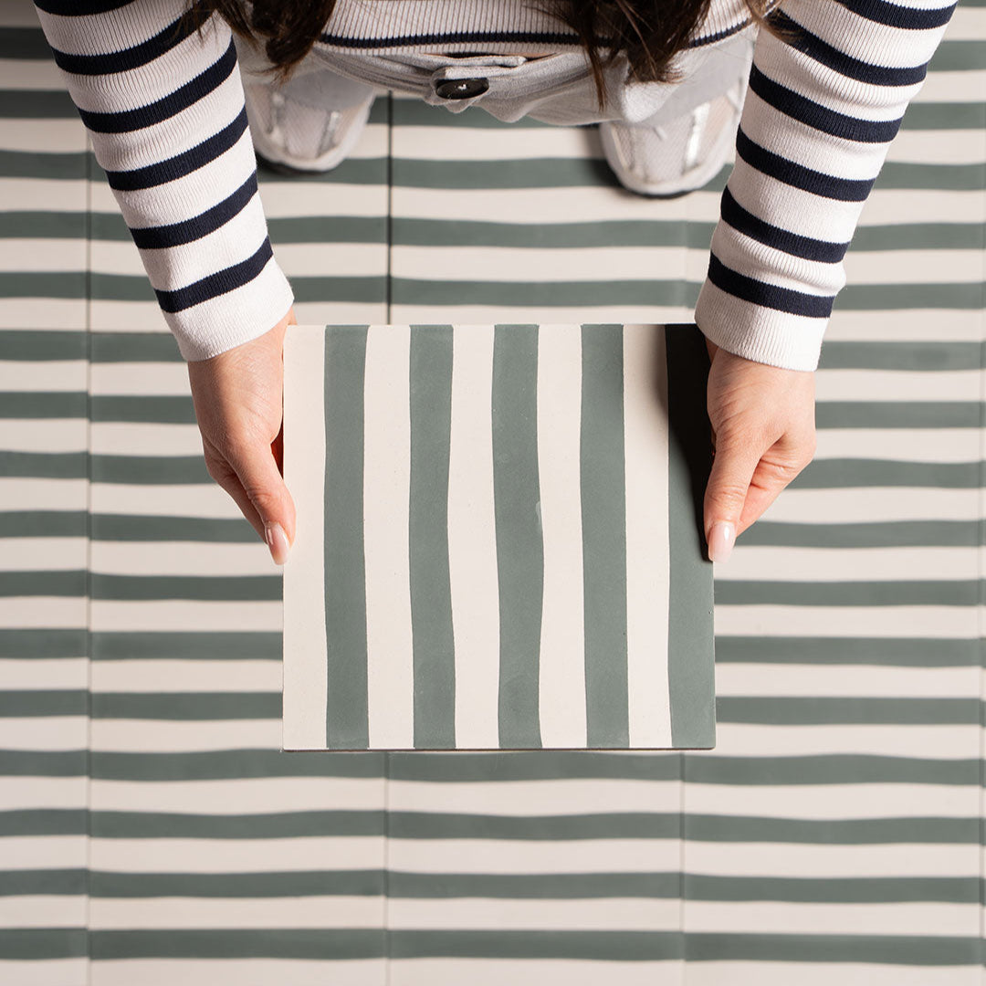Storm Green Stripes