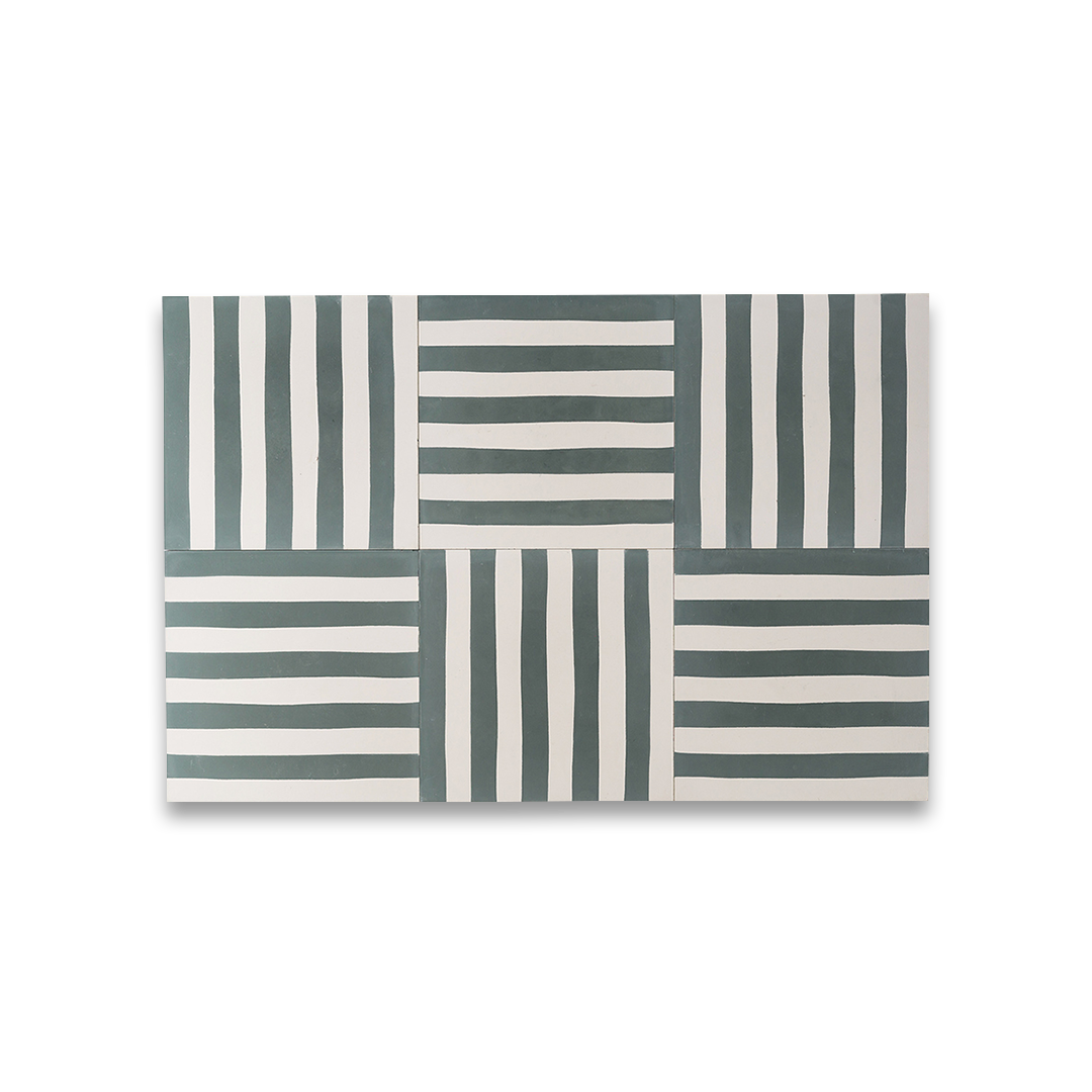 A solid dark green color with a smooth matte finish, square shape, ideal for modern, minimalist, or industrial interior flooring and wall applications.