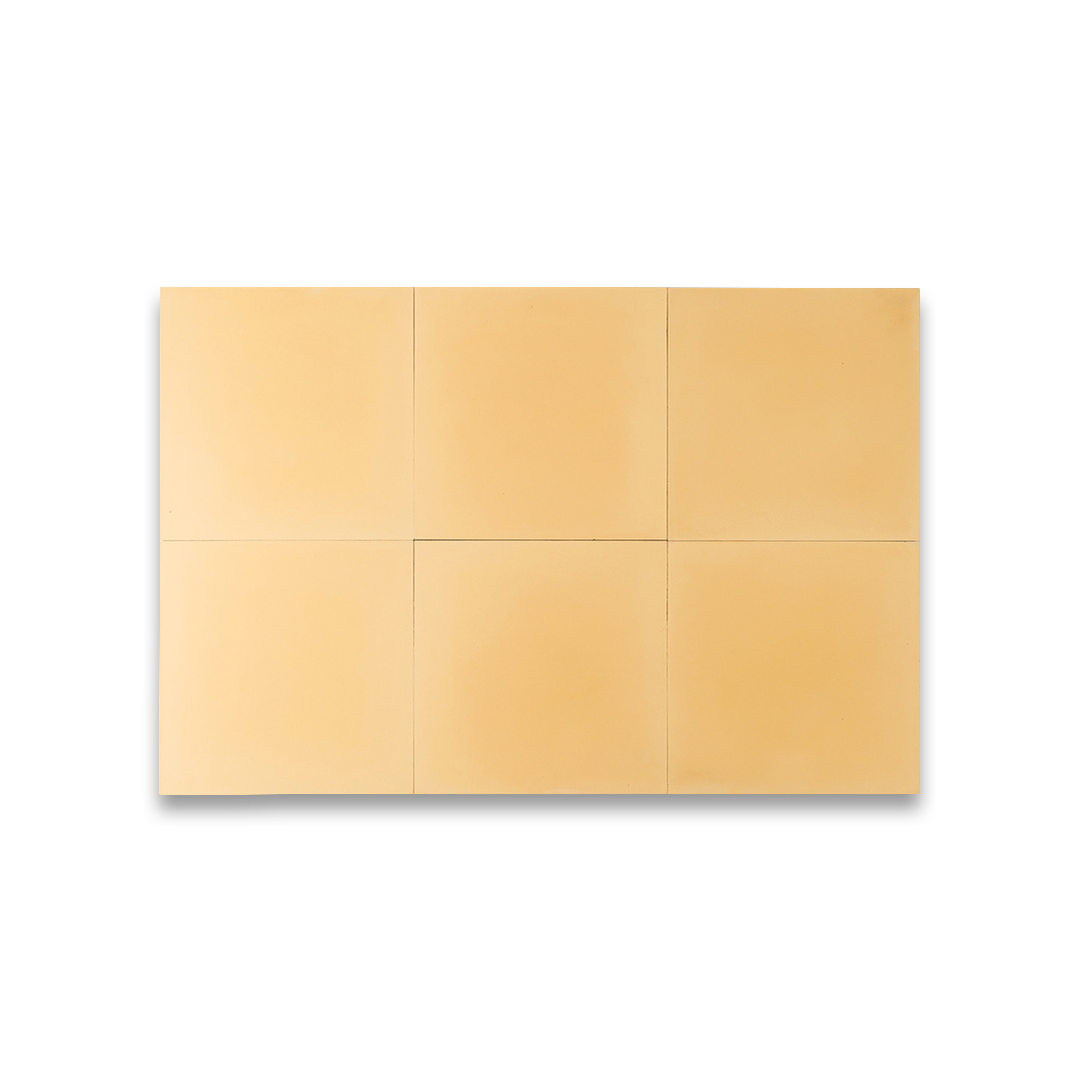 Cement tile featuring a solid warm beige tone with a smooth matte finish, handcrafted surface, ideal for minimalist, Mediterranean, or contemporary interior flooring and wall décor applications.