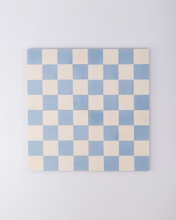 Blue Checkers Encaustic Cement Tile