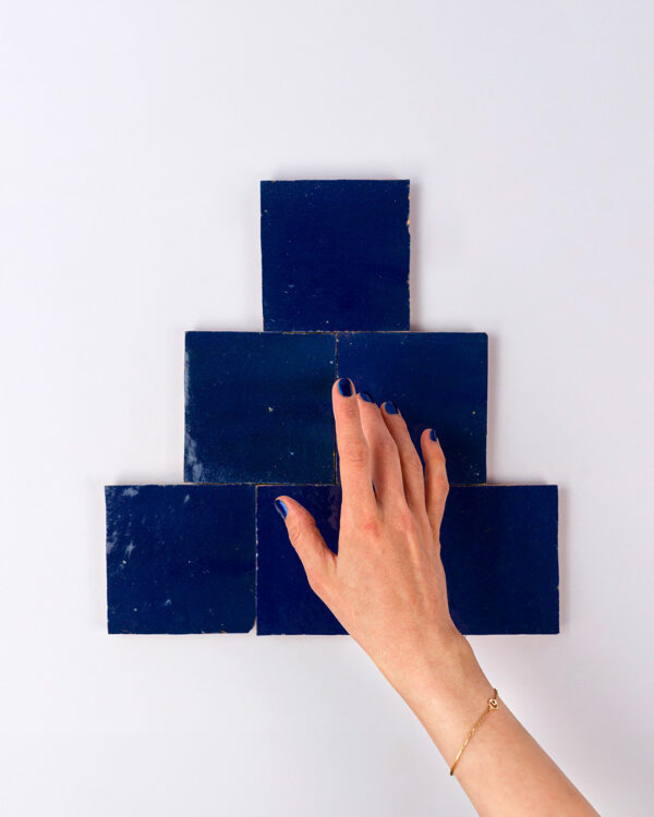 Moroccan Dark Blue Zellige Tile