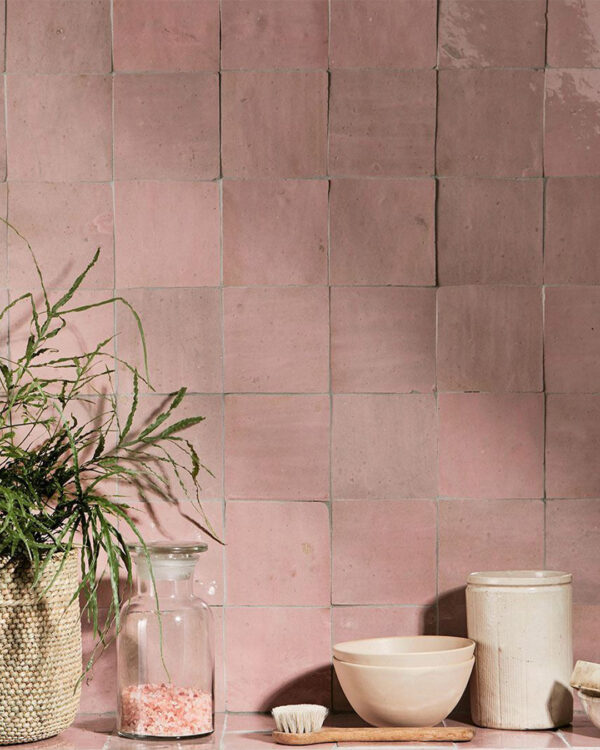 Moroccan Dusty Pink Zellige Tile