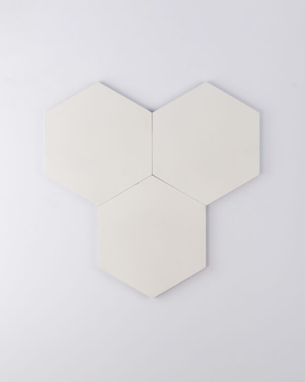 Dirty White Hexagon Encaustic Cement Tile