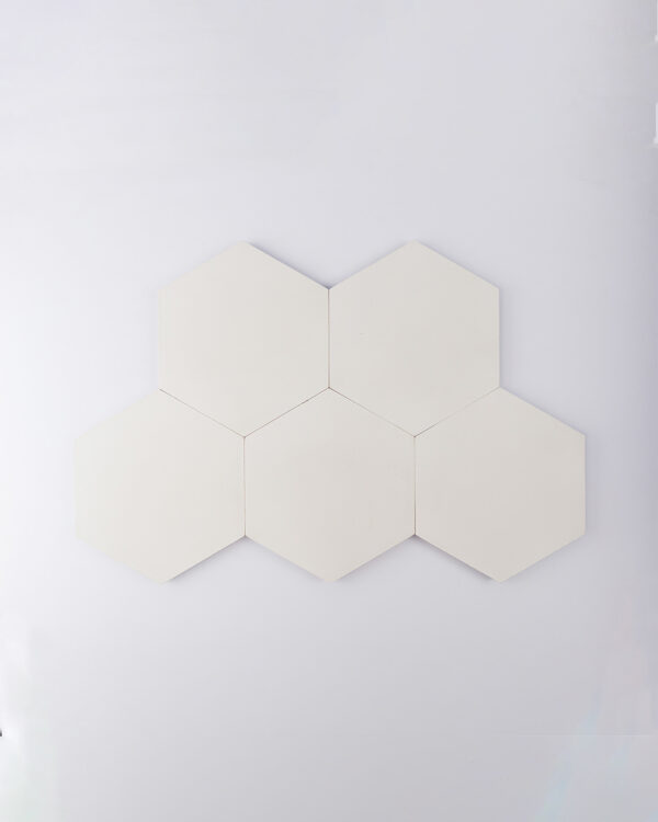 Dirty White Hexagon Encaustic Cement Tile