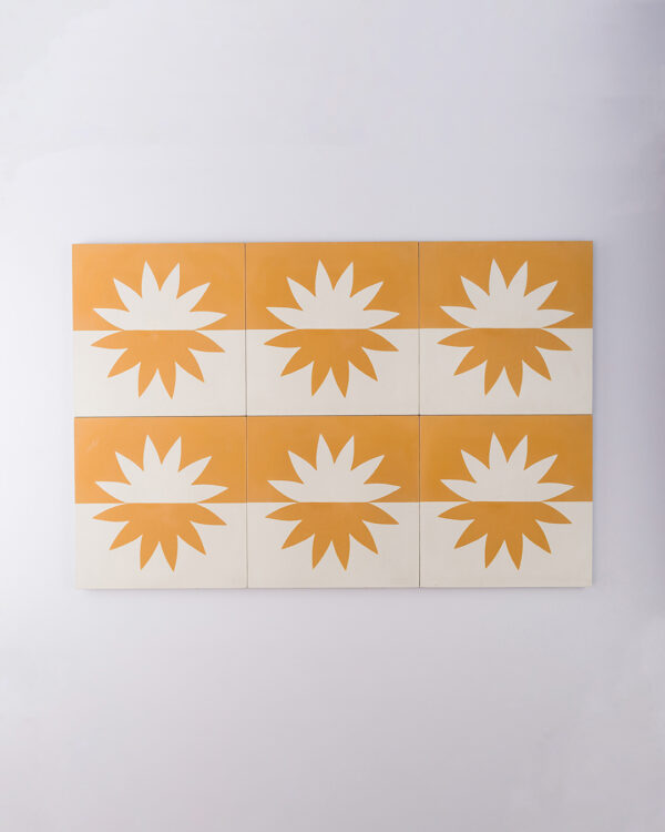 Sunny Mustard Encaustic Cement Tile