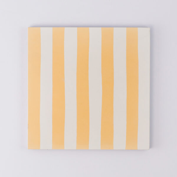 Yellow Stripes Encaustic Cement Tile