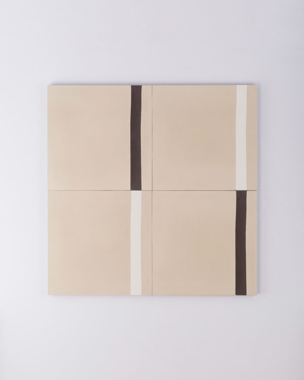 Duo Brown Stripe Encaustic Cement Tile